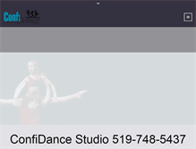 Tablet Screenshot of confidancestudio.ca